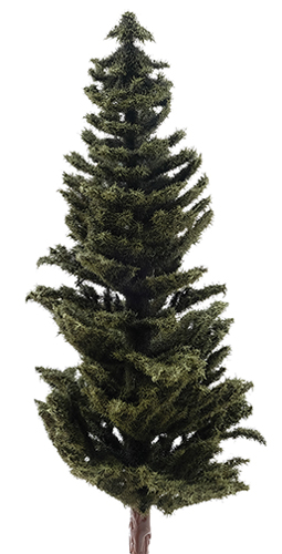 Dollhouse miniature CONIFER TREE ON SPIKE, 8 INCHES